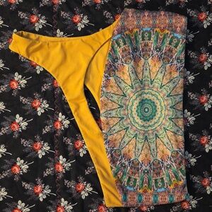 Wolven Multicolor Mandala Crop Top